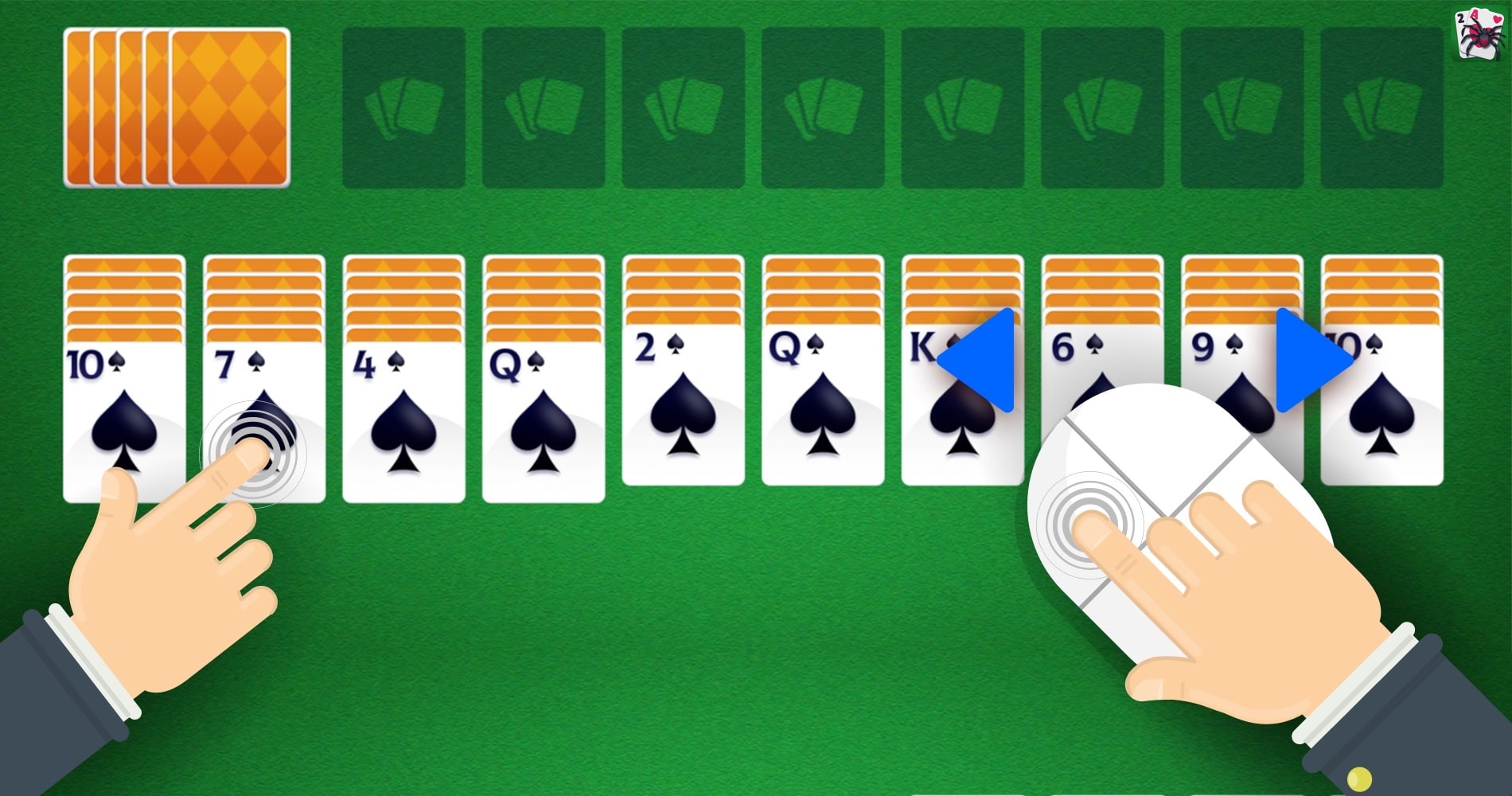 spider solitaire play game